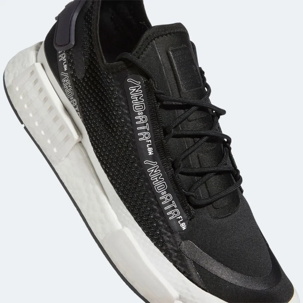 New! ADIDAS Men's NMD R1 Spectoo Sneakers Athletic Shoes Black Size 13 H67408